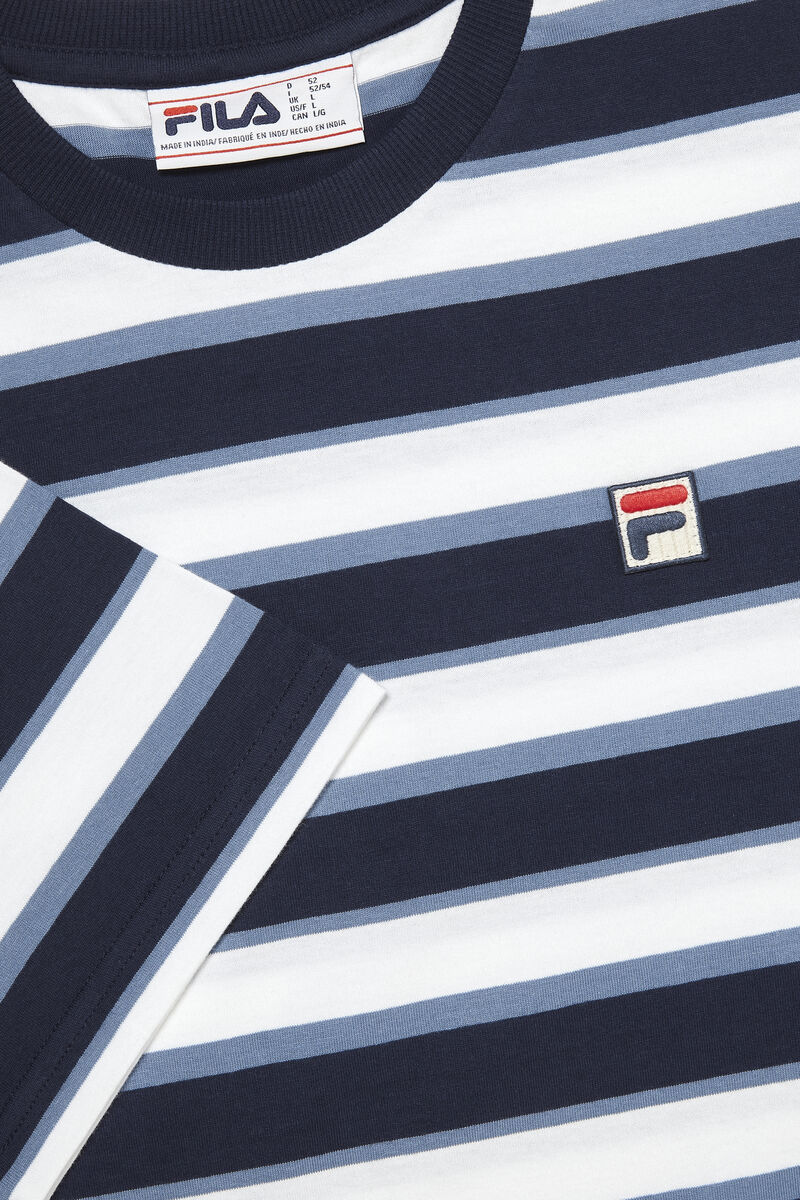 Fila Pietersite T-shirt Herr Marinblå Vita | SH2Kc7uWGJ6