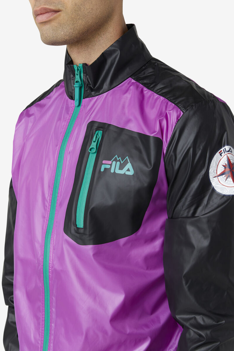Fila Pinnacle Jacket Jacka Herr Lila Svarta Gröna | 4Hjc7zCcltr