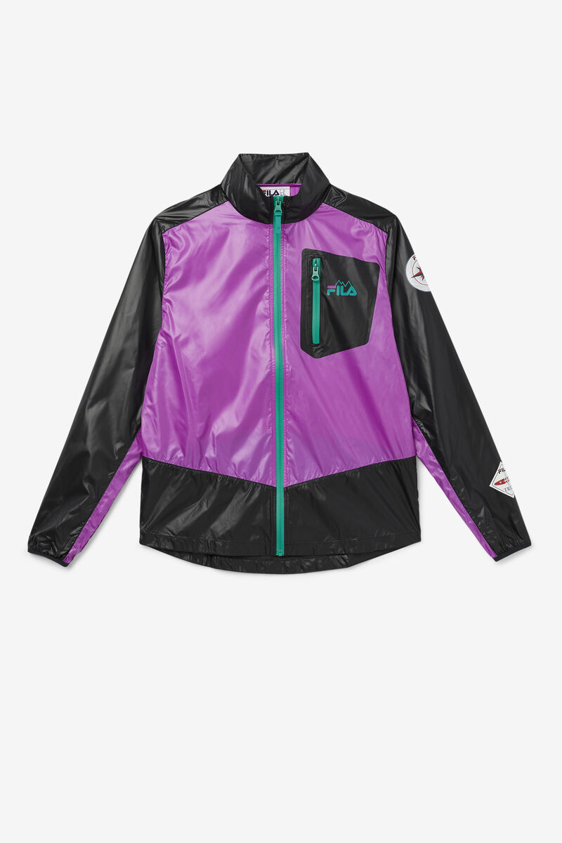 Fila Pinnacle Jacket Jacka Herr Lila Svarta Gröna | 4Hjc7zCcltr