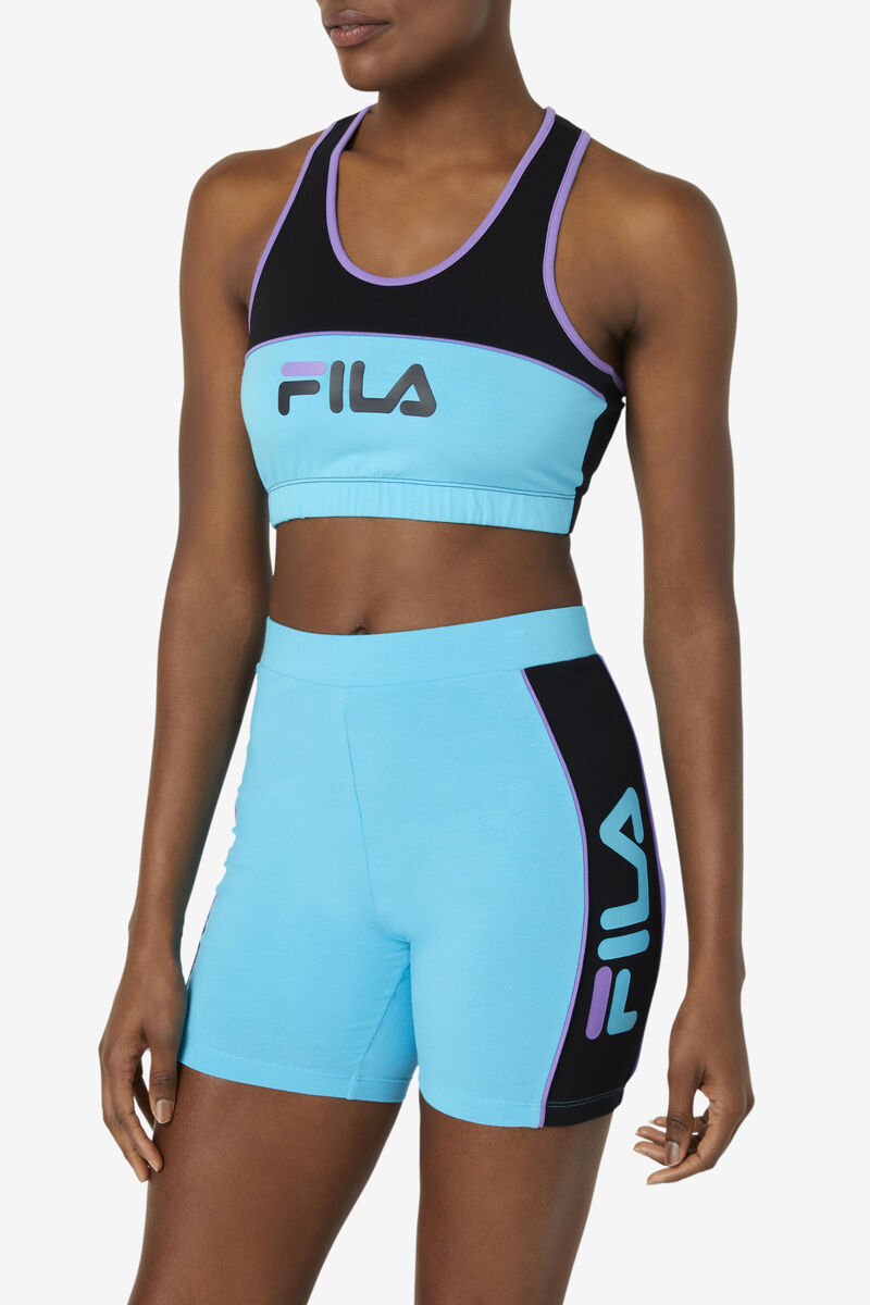 Fila Poesia Bra Top Leggings Dam Svarta Blå Lila | LPdUMq1TBYy