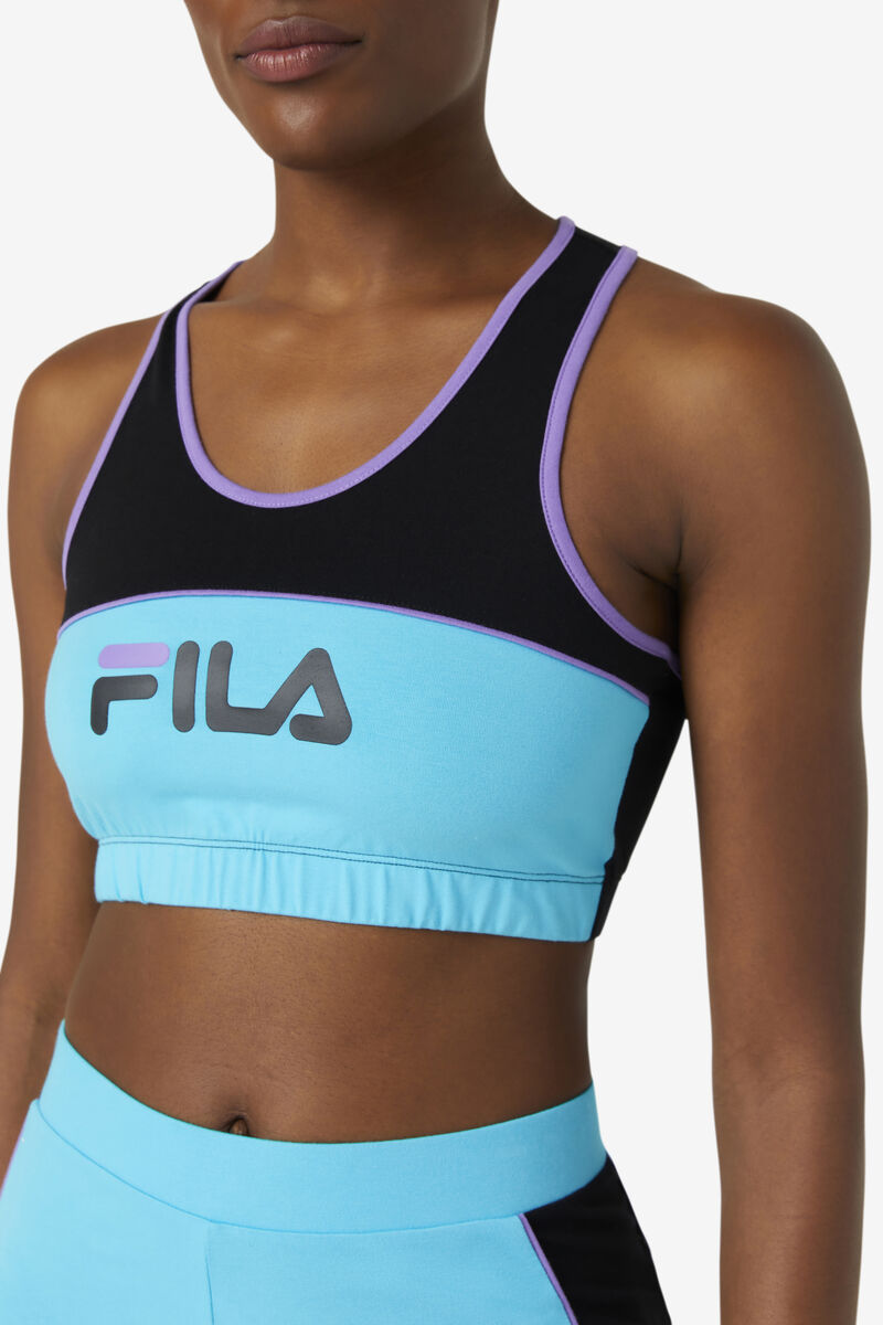 Fila Poesia Bra Top Leggings Dam Svarta Blå Lila | LPdUMq1TBYy