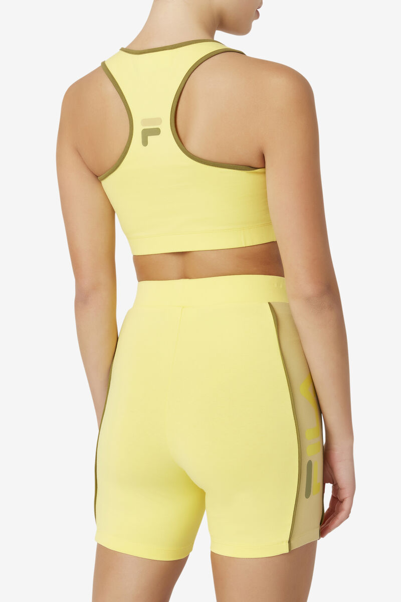 Fila Poesia Bra Top Shorts Dam Olivgröna | EFheUbG7YpA