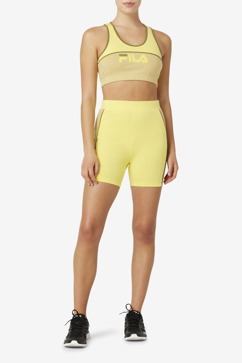 Fila Poesia Bra Top Shorts Dam Olivgröna | EFheUbG7YpA