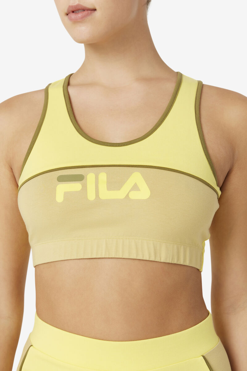 Fila Poesia Bra Top Shorts Dam Olivgröna | EFheUbG7YpA