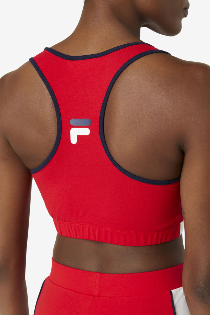 Fila Poesia Bra Top Shorts Dam Röda Vita Marinblå | Qfl4LJaZu4u