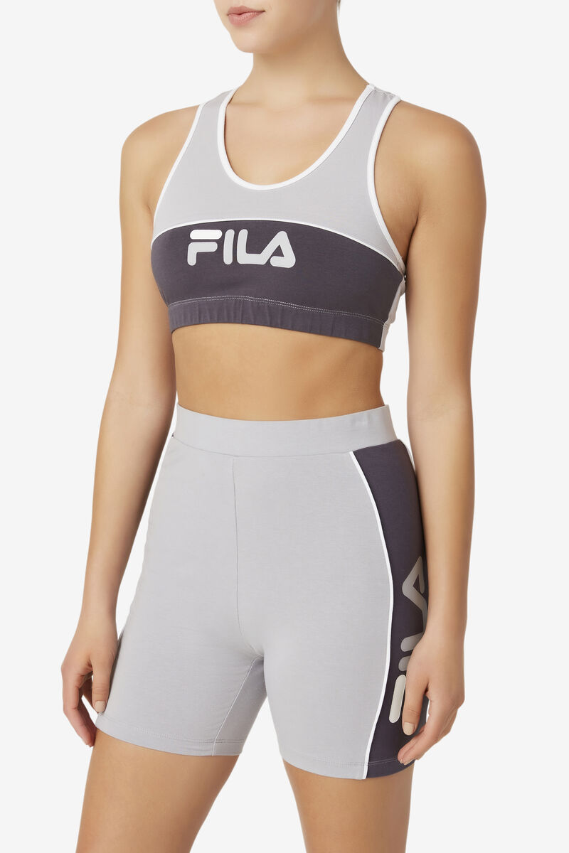 Fila Poesia Bra Top Shorts Dam Silver Vita | Cu2VO6bgd6M