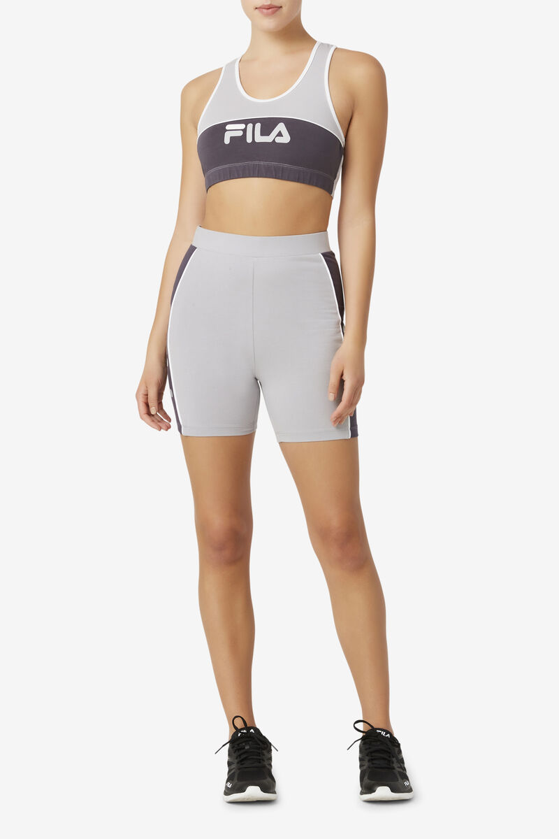 Fila Poesia Bra Top Shorts Dam Silver Vita | Cu2VO6bgd6M