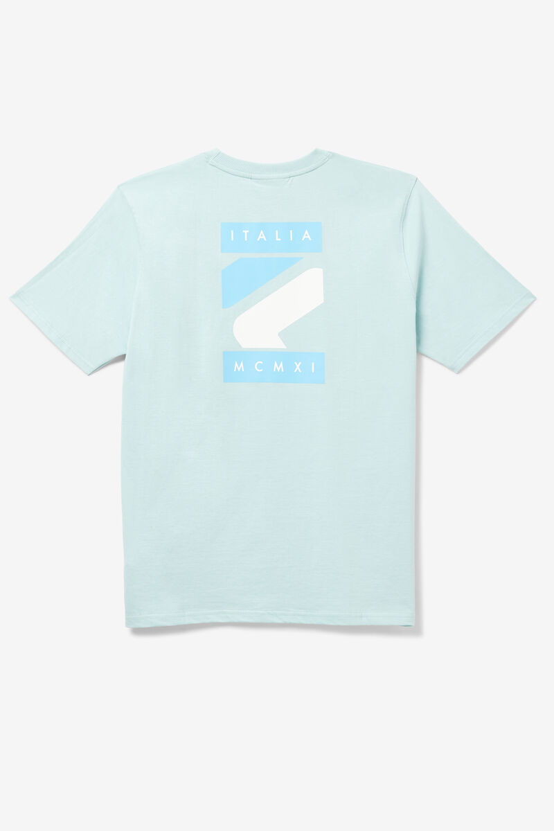 Fila Quartz T-shirt Herr Blå | BEOt6CQoqdG