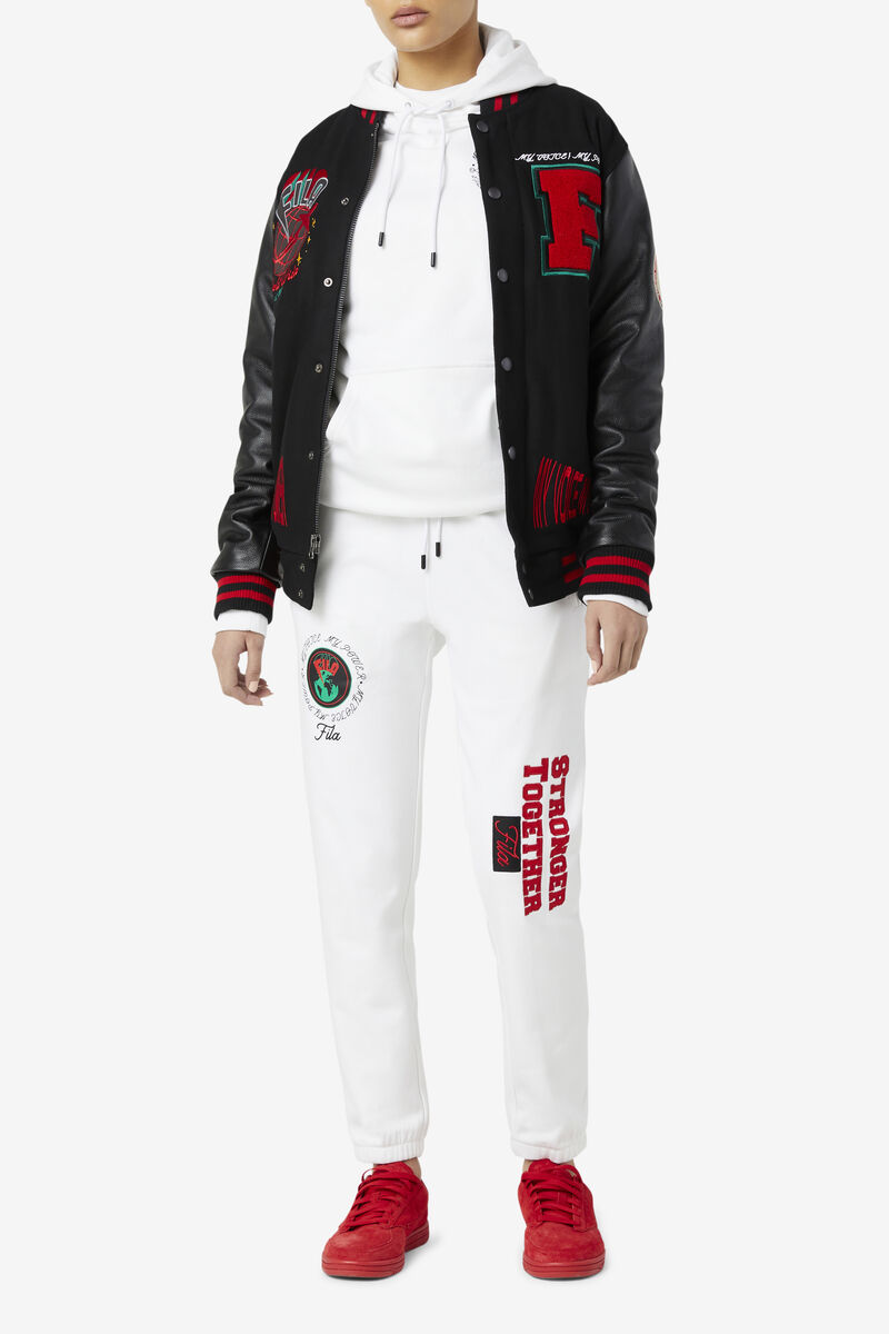 Fila Raddix Varsity Jacket Jacka Herr Svarta Röda Gröna | 7eLfdSQOvla