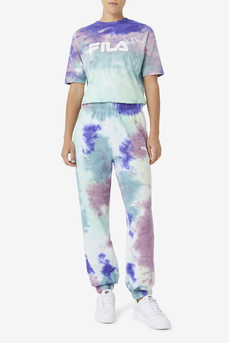 Fila Raleigh Tie Dye Jogger Byxor Dam Blå | iMDG8iYERJI