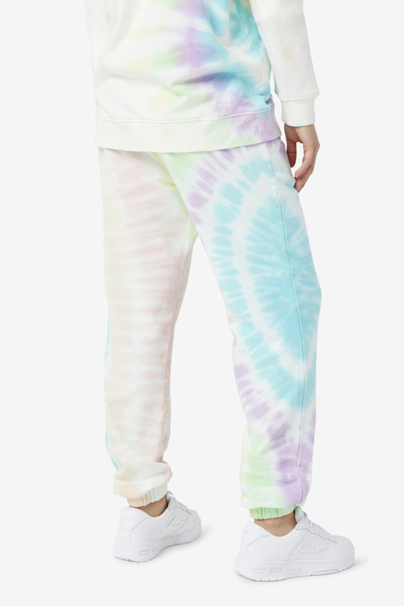 Fila Raleigh Tie Dye Jogger Byxor Dam Grädde | 1P4W3jRSJBd