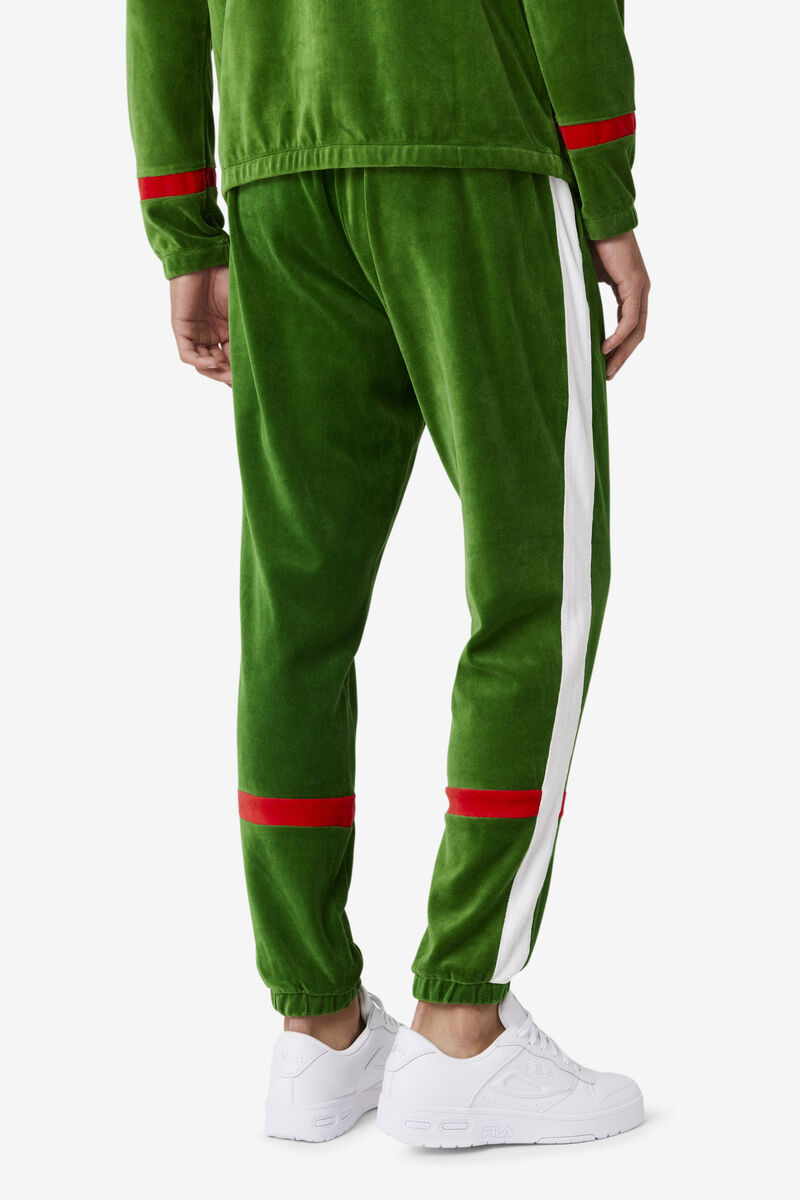 Fila Ravid Velour Pant Byxor Herr Vita Röda | FHxdFRxYztg