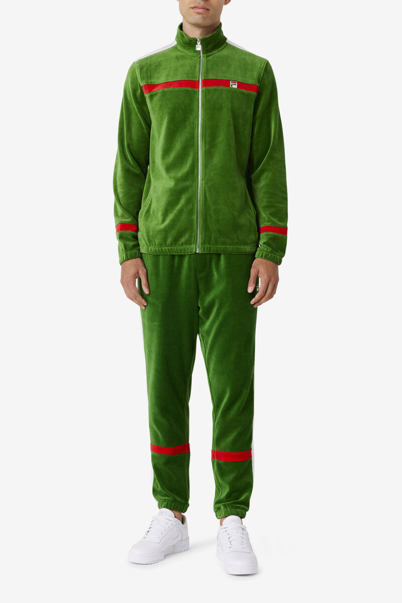 Fila Ravid Velour Pant Byxor Herr Vita Röda | FHxdFRxYztg