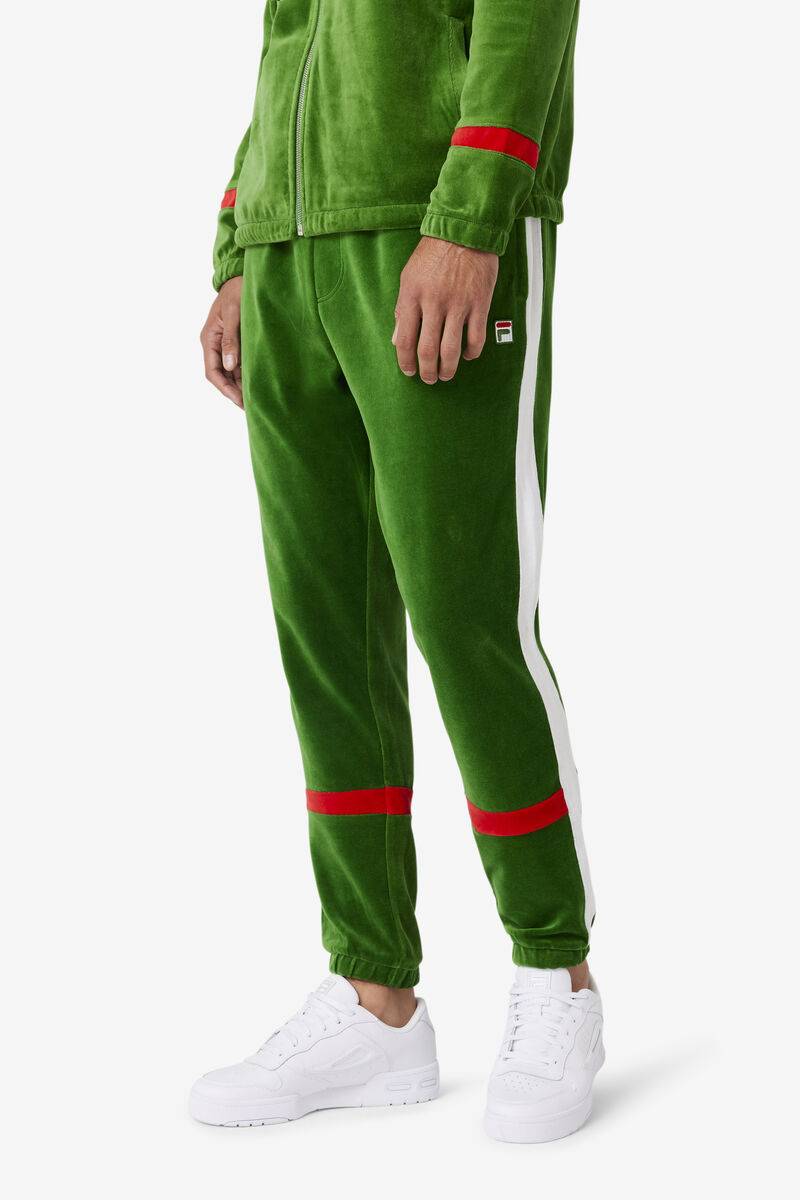 Fila Ravid Velour Pant Träningsoverall Herr Vita Röda | T2LPTpxxbyd