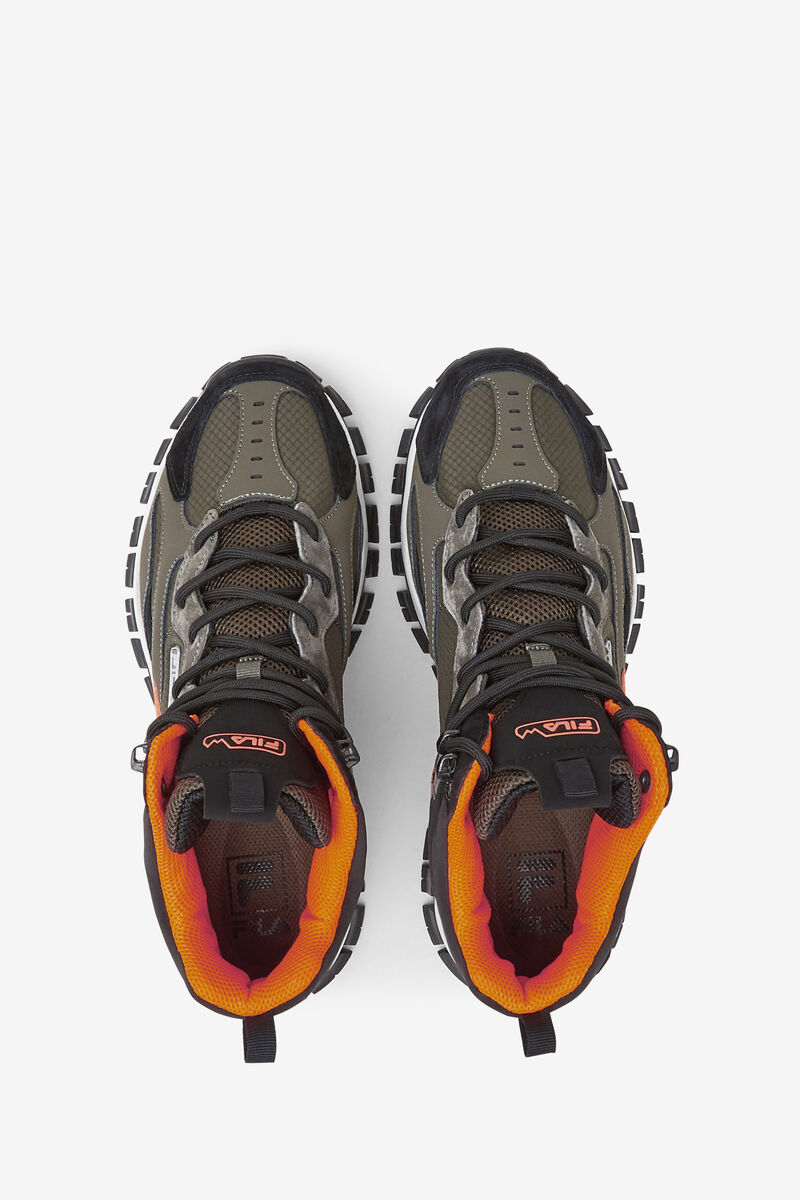 Fila Ray Tracer Tr 2 Mid Promenadskor Herr Svarta Orange | yzOIR65kHb6