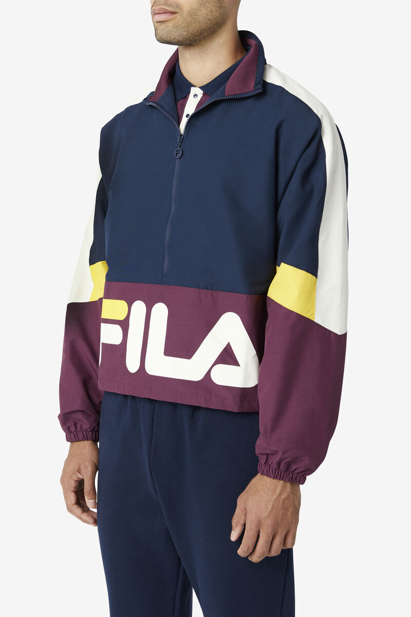 Fila Reid Track Jacket Träningsoverall Herr Marinblå | mcWpMEsMG3a