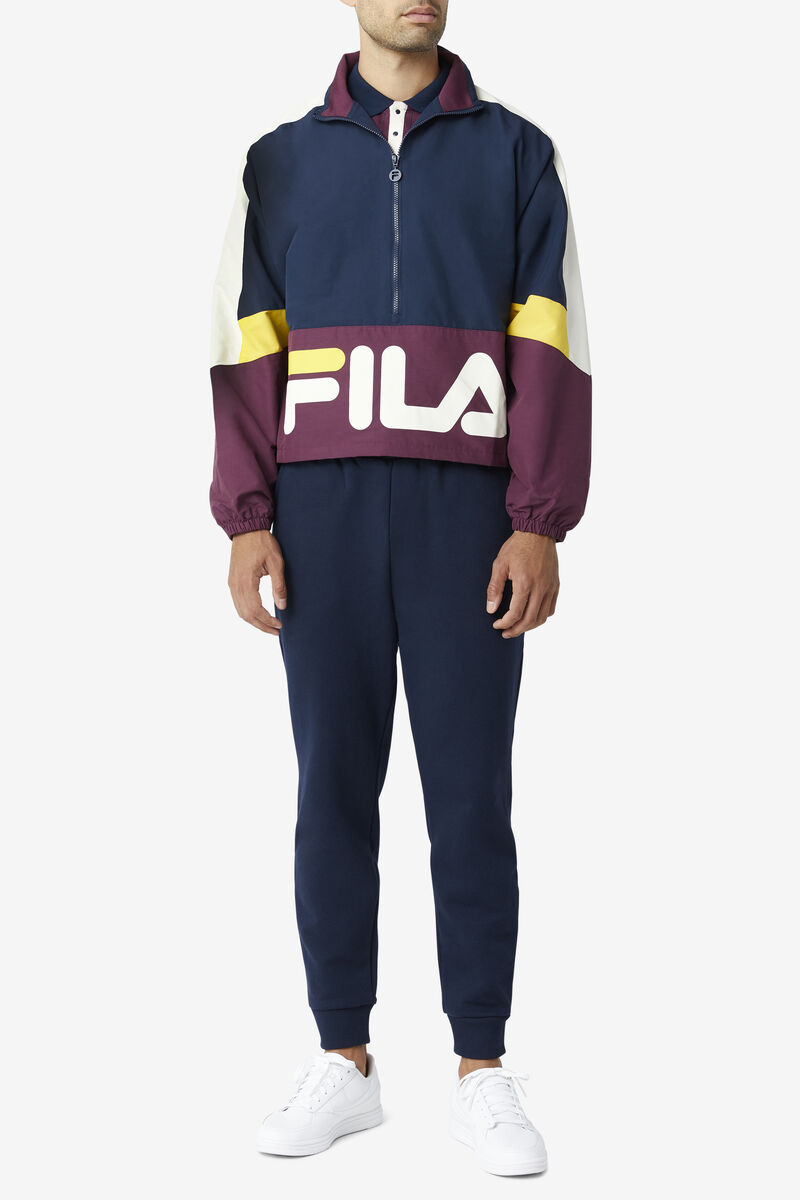 Fila Reid Track Jacket Träningsoverall Herr Marinblå | mcWpMEsMG3a