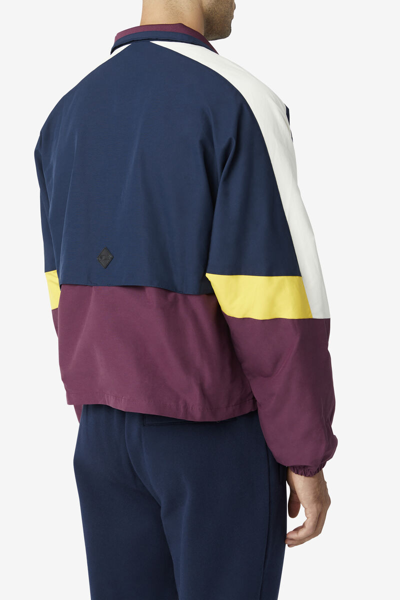 Fila Reid Track Jacket Träningsoverall Herr Marinblå | mcWpMEsMG3a