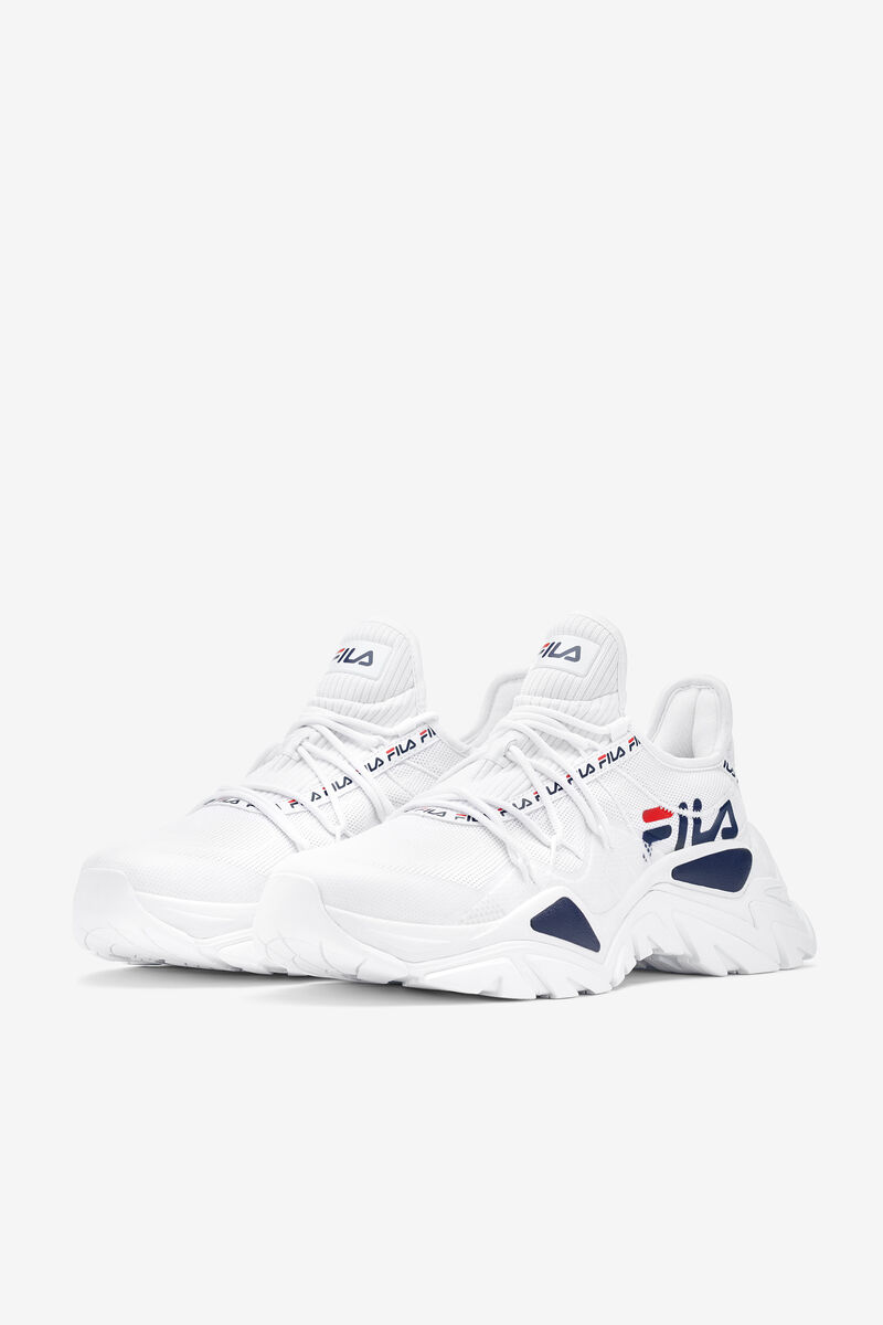 Fila Relectrove Premium Sneakers Dam Vita Marinblå Röda | N4uT3OuxGja
