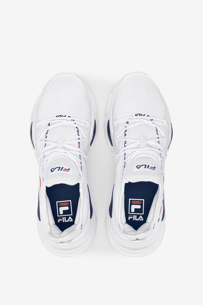 Fila Relectrove Premium Sneakers Dam Vita Marinblå Röda | N4uT3OuxGja