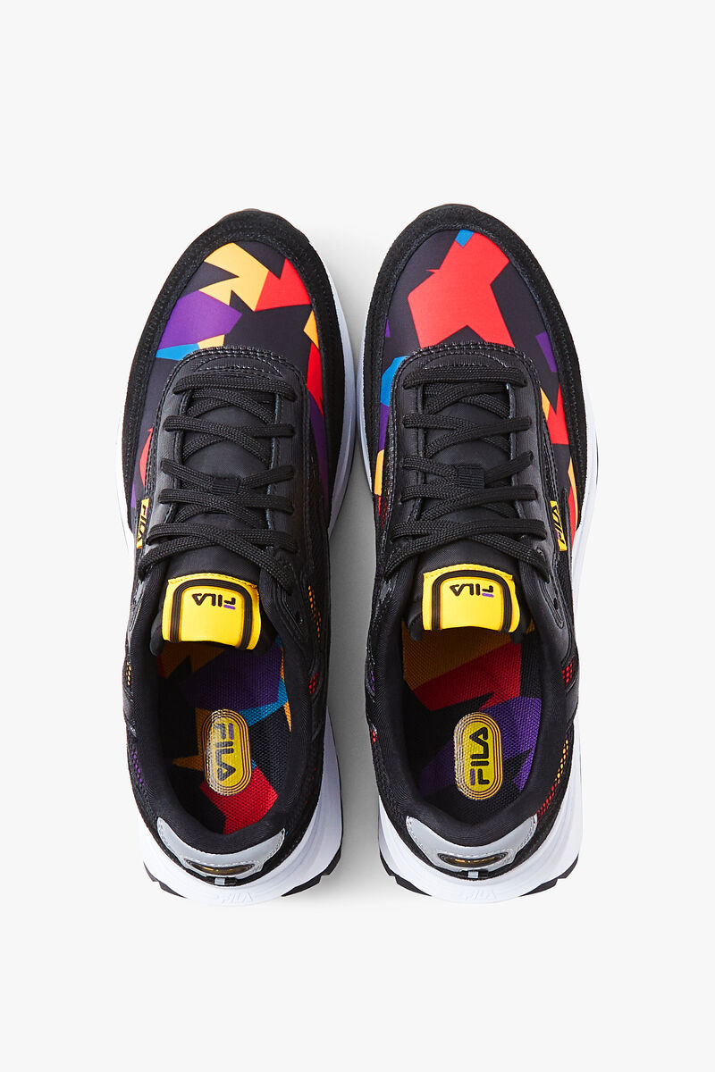 Fila Renno '90s Tjock Sneakers | Fila Sneakers Herr Svarta Orange Guld Turkos | c72mzBGD4wL