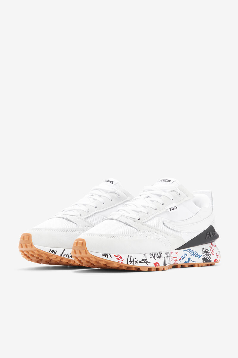 Fila Renno N-generation Scribbles Graffiti Shoes | Fila Sneakers Herr Vita Svarta Olika Färger | LDCdGELKj6G