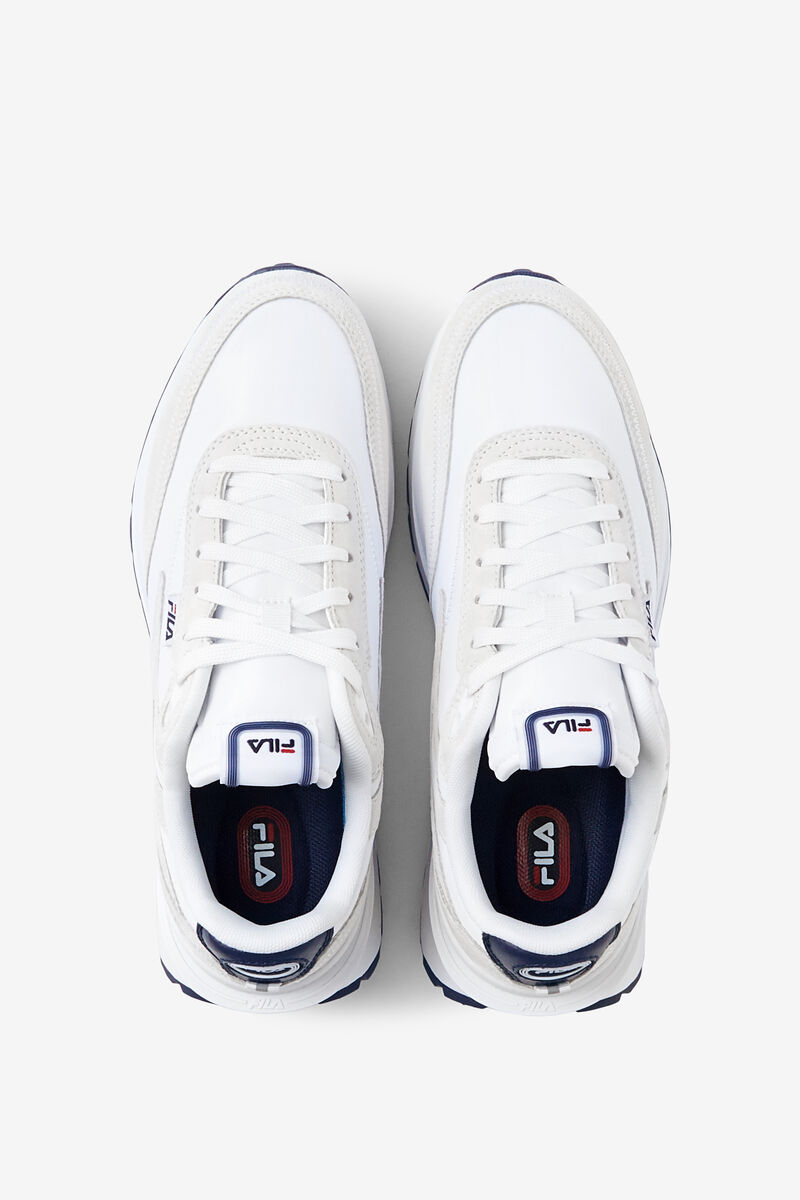 Fila Renno Sneakers Dam Vita Marinblå Röda | it4fvZJHhfl