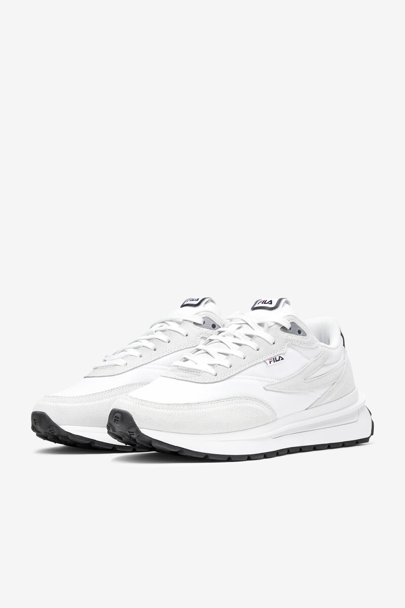 Fila Renno Tjock White Tennis Shoes | Fila Sneakers Herr Vita Svarta Röda | ba3ZH67pHD6