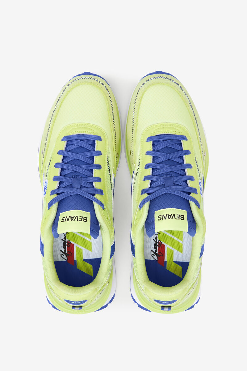 Fila Renno X Bevans Lime Green Shoes | Fila Sneakers Herr Ljusgröna Blå Vita | ziEikowPbdH