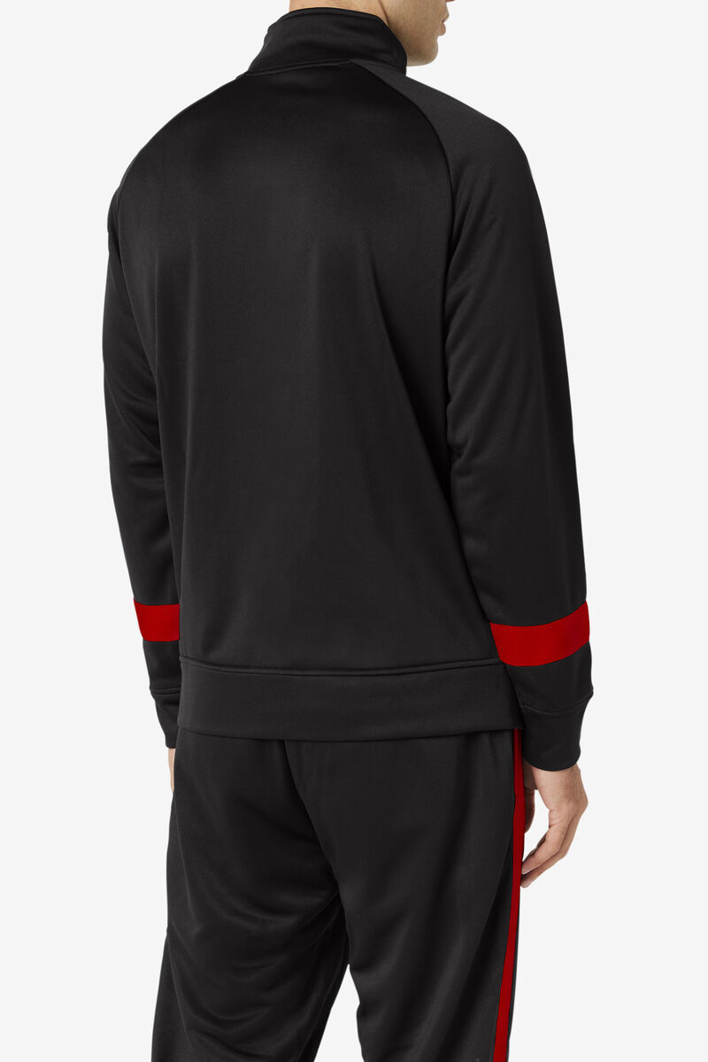 Fila Renzo Jacket Jacka Herr Svarta Röda | Ckp7USPwXQW