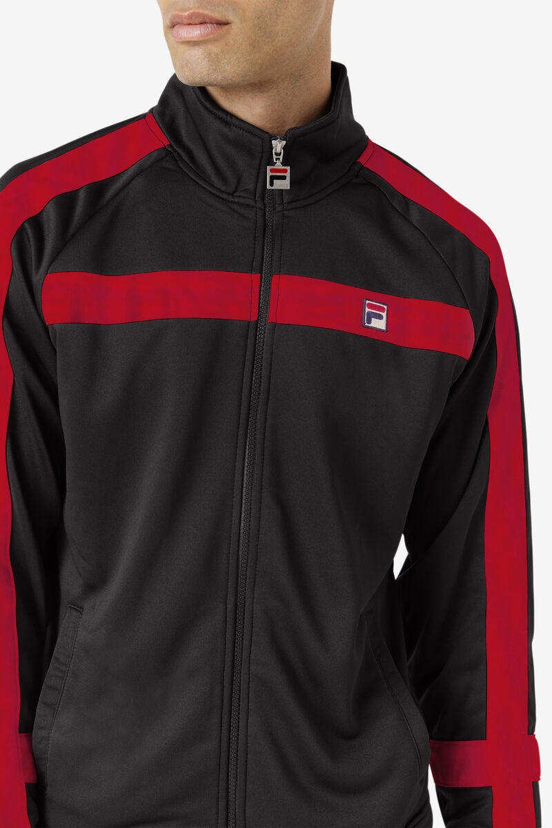 Fila Renzo Jacket Jacka Herr Svarta Röda | Ckp7USPwXQW