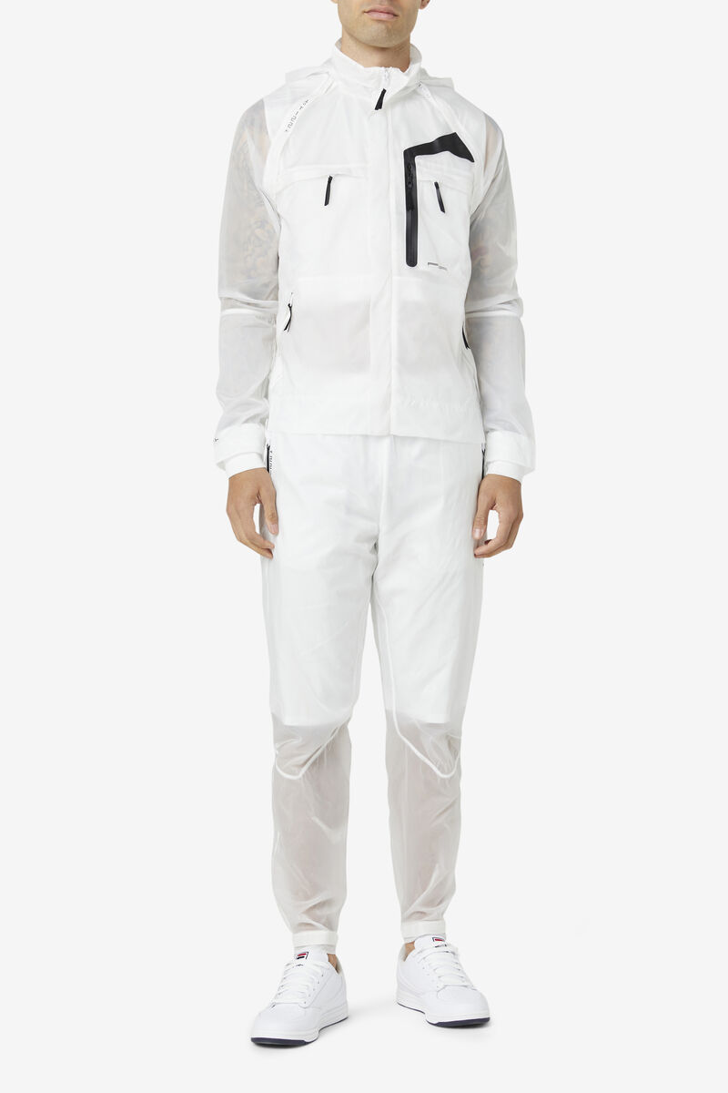 Fila Rigel Windbreaker Jacka Herr Vita Svarta | ywt5CN7Ewj3