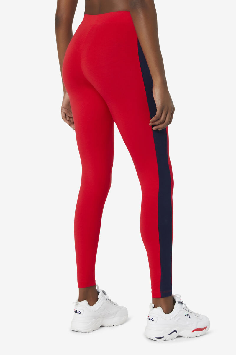Fila Riviera Legging Leggings Dam Röda Marinblå Vita | 6SdDckbnUat