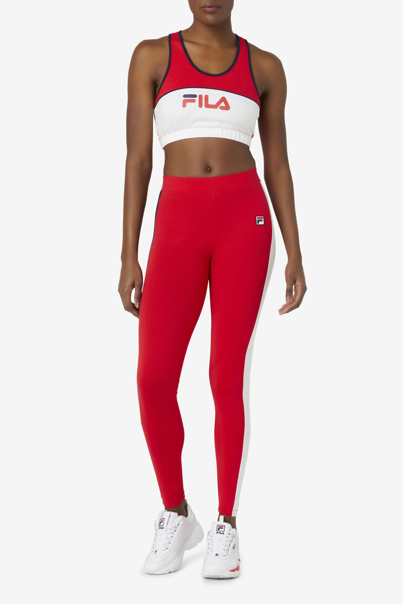 Fila Riviera Legging Leggings Dam Röda Marinblå Vita | 6SdDckbnUat