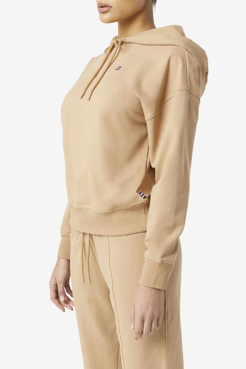 Fila Rosina Hoodie Hoodie Dam Vita Röda | 6UmzBHm82AY