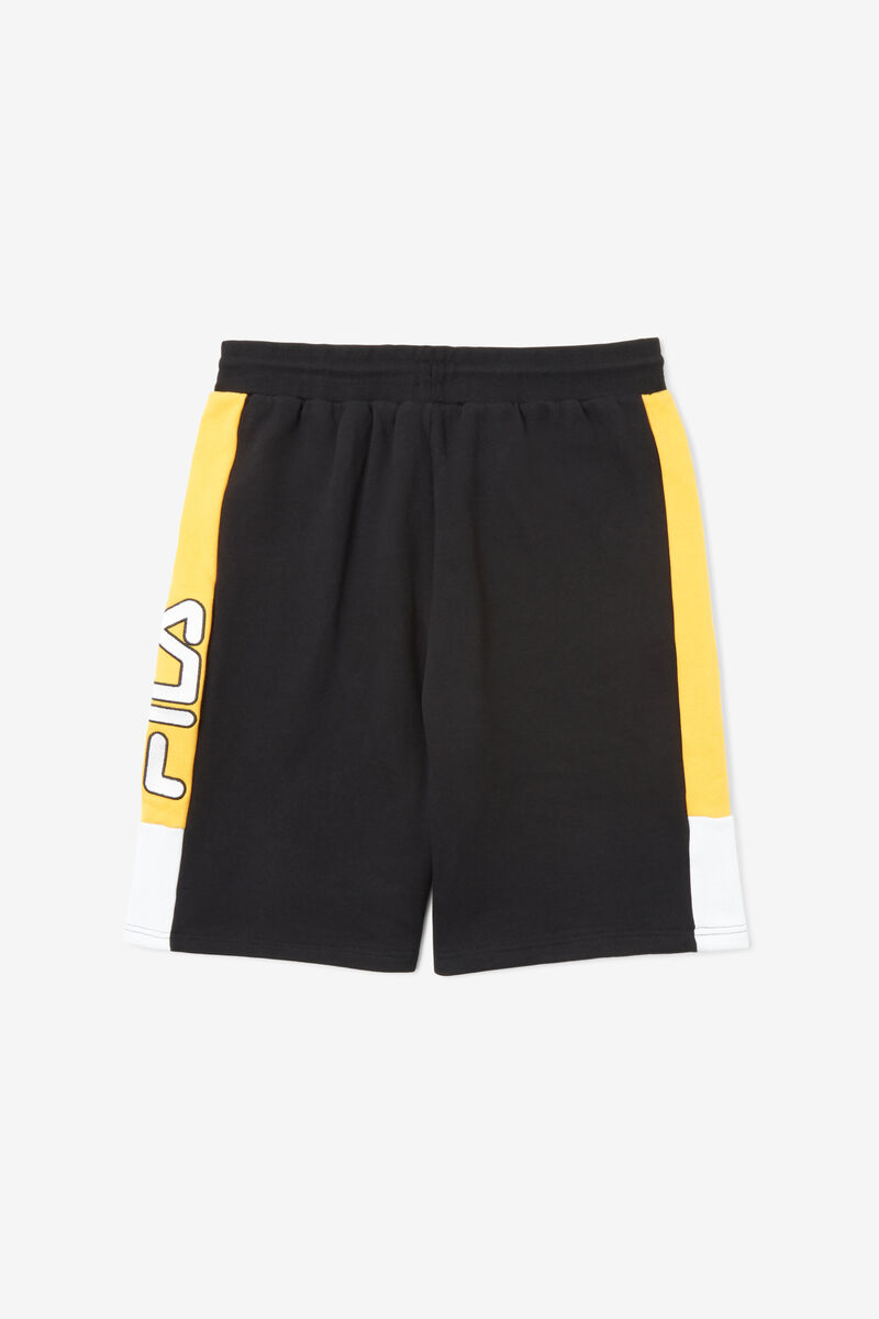Fila Roy Kort Shorts Herr Svarta Gula Vita | 62hhrbPROwl