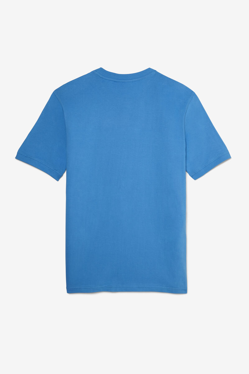 Fila Salza T-shirt Herr Blå Ljusturkos Vita Röda Svarta | 6tGJO4anFlr