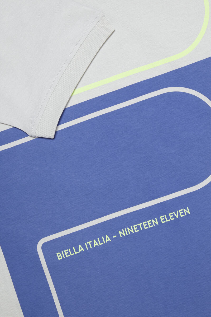 Fila Salza T-shirt Herr Grå Blå Gröna | lf4WlsdKKJD