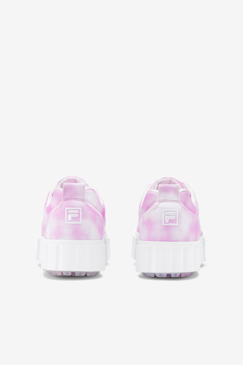 Fila Sandblast Low Mottled Tie Dye Sneakers Dam Lavendel Vita Vita | 1u56WETTLs5