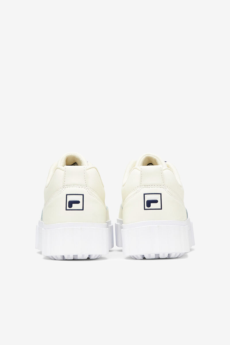 Fila Sandblast Low Satin Spets Sneakers Dam Vita Marinblå Vita | CjkoTyMRseO