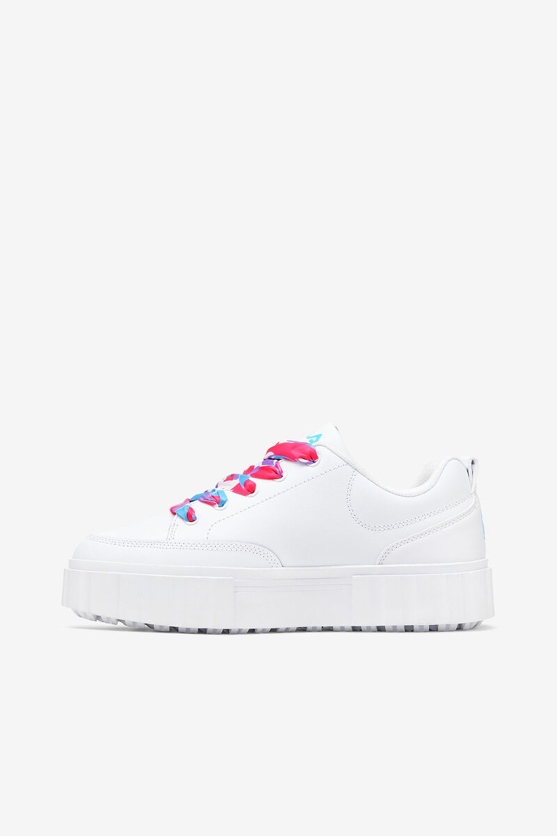 Fila Sandblast Low Satin Spets Sneakers Dam Vita Blå Metal Silver | orcYgVXS3zA