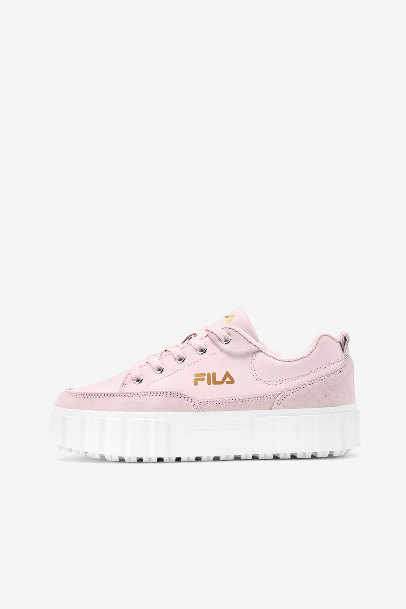 Fila Sandblast Low Sneakers Dam Rosa Vita Metal Guld | h5WonaPEnVg