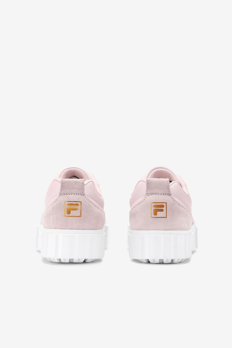 Fila Sandblast Low Sneakers Dam Rosa Vita Metal Guld | h5WonaPEnVg