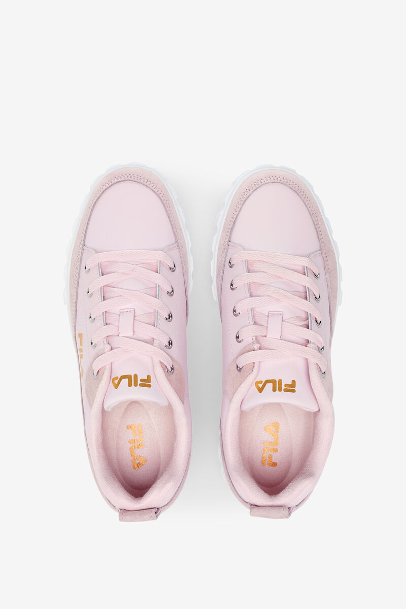 Fila Sandblast Low Sneakers Dam Rosa Vita Metal Guld | h5WonaPEnVg