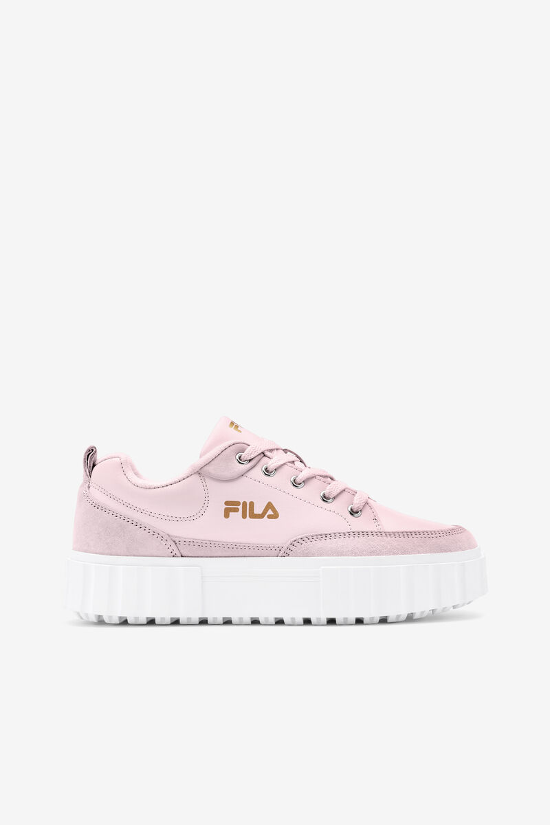 Fila Sandblast Low Sneakers Dam Rosa Vita Metal Guld | h5WonaPEnVg