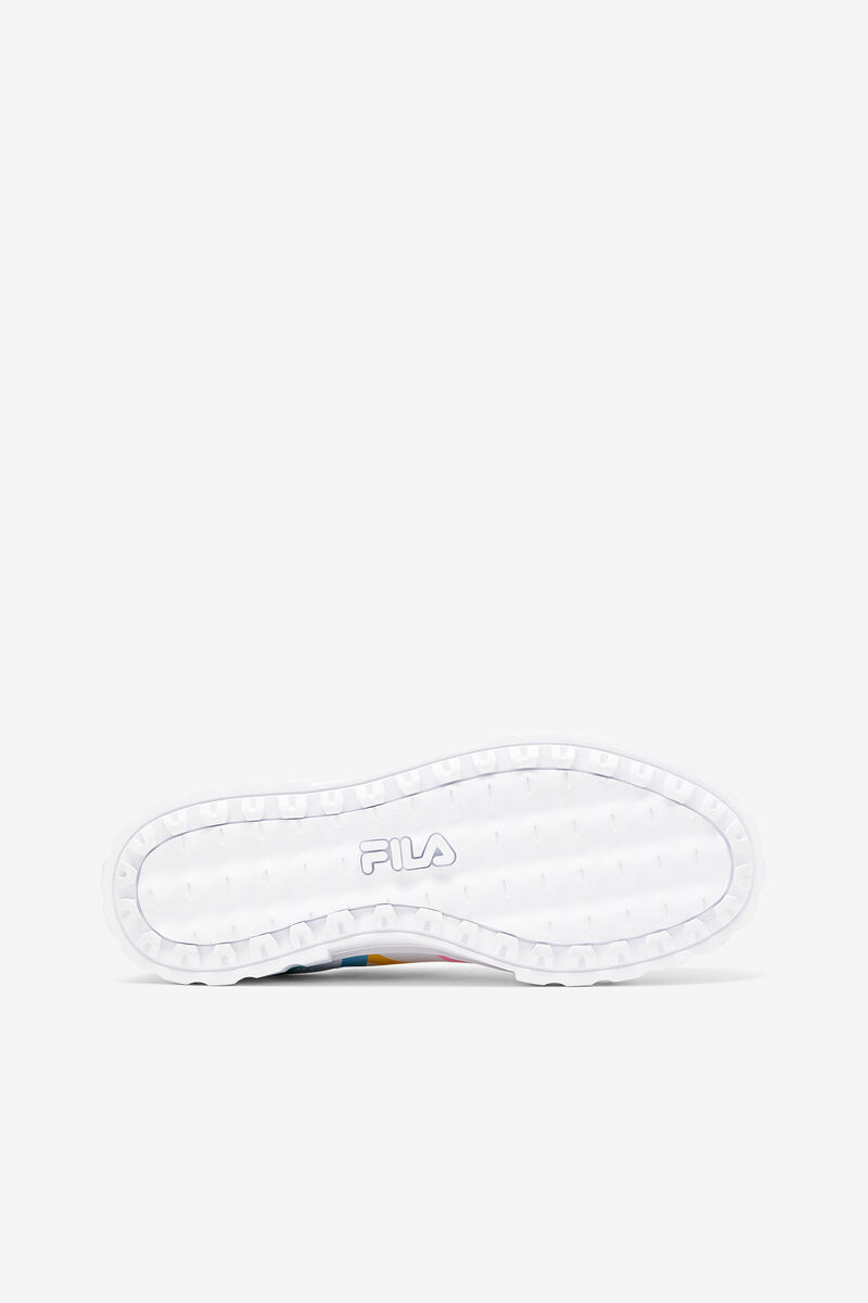 Fila Sandblast Low Stripe Sneakers Dam Vita Blå | nFExJf8BuDh