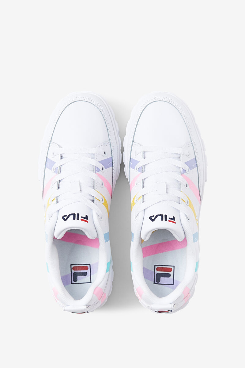 Fila Sandblast Low Stripe Sneakers Dam Vita Blå | nFExJf8BuDh
