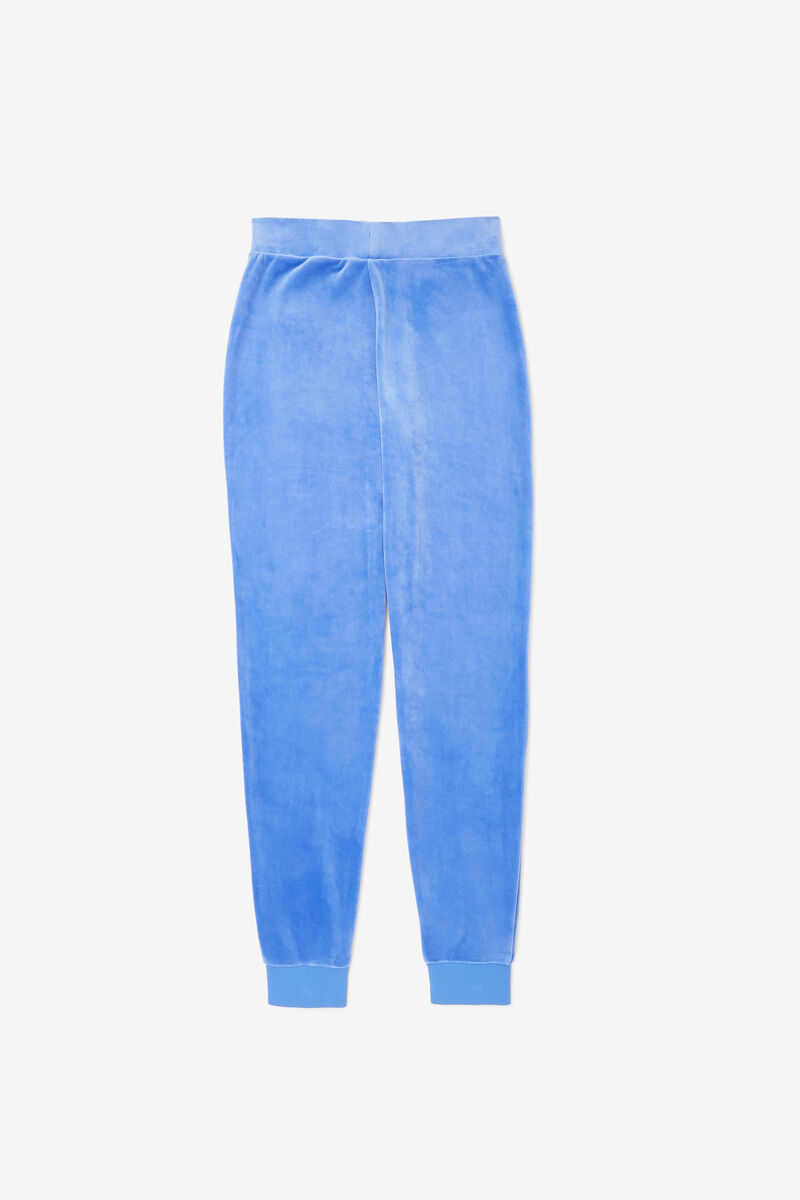 Fila Sara Velour Jogger Byxor Dam Blå Vita | NUgl97vjqUk
