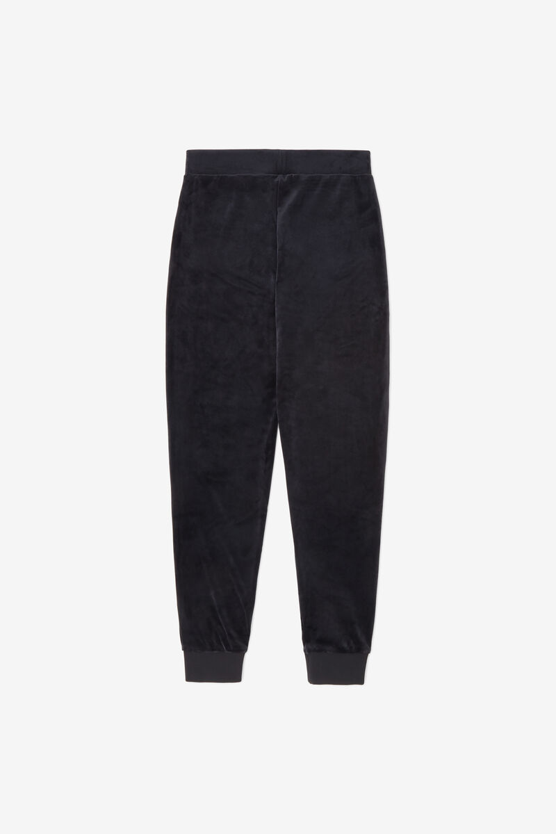 Fila Sara Velour Jogger Byxor Dam Svarta | Ju9mEh6jNBJ