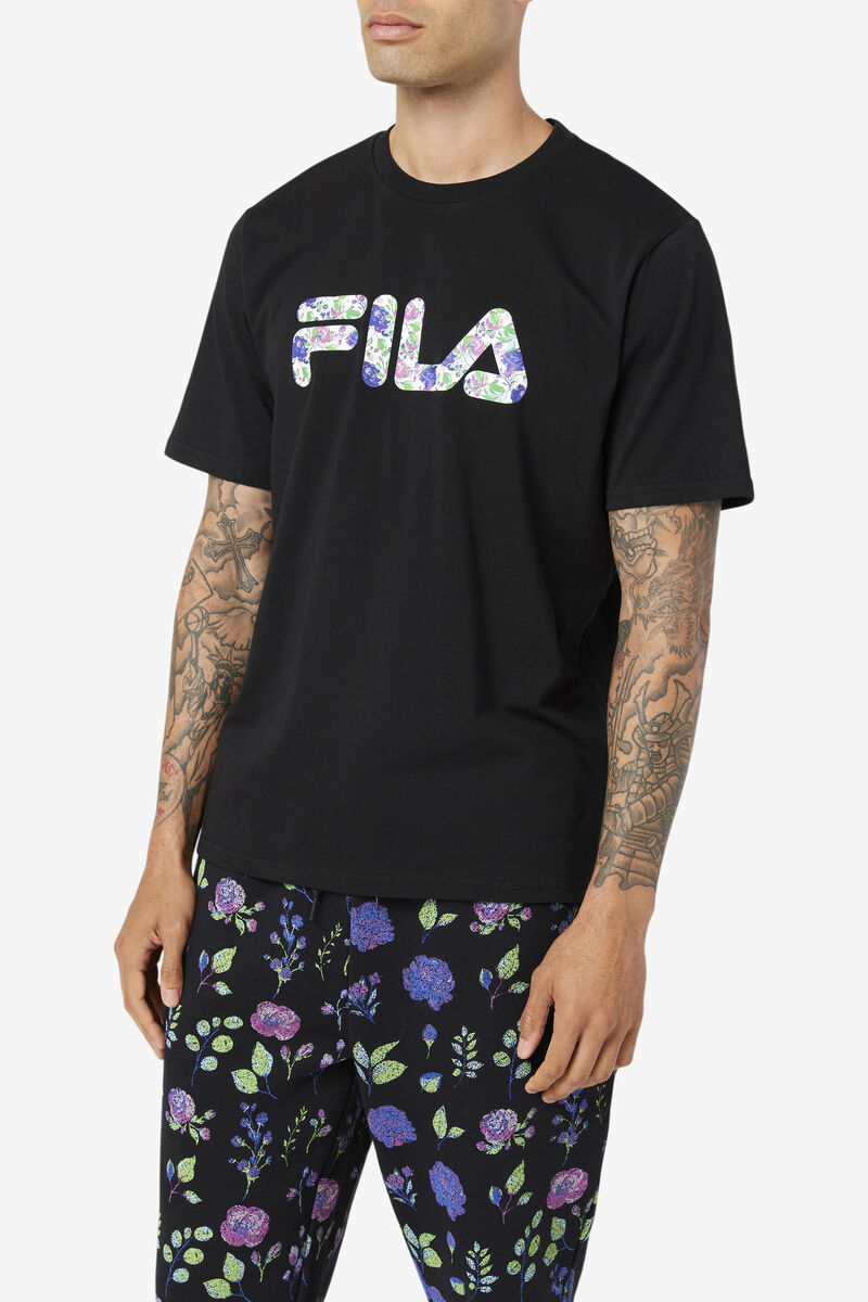 Fila Saranac T-shirt Herr Svarta | ZZYjFaNCmSt